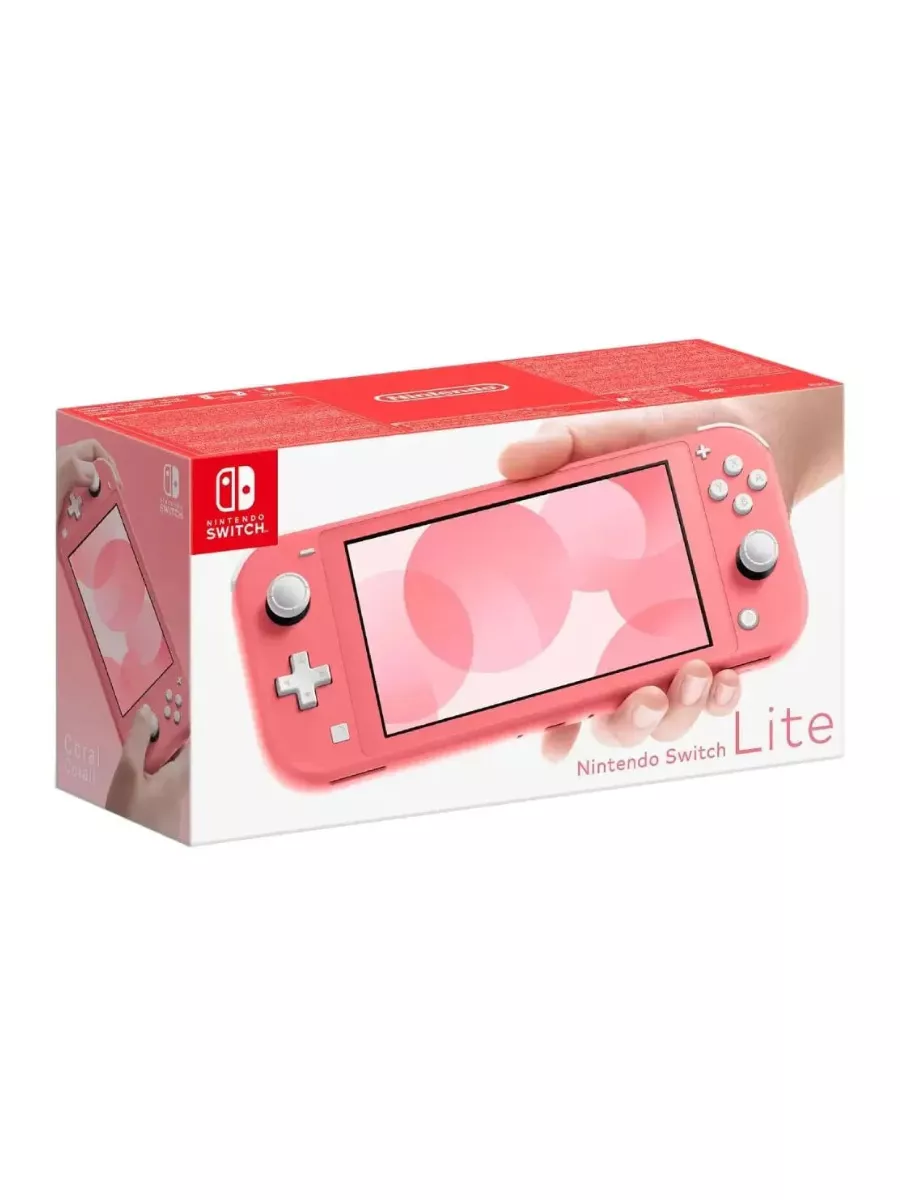 NKY-GAMES Прошитая игровая приставка Nintendo Switch Lite Coral +512GB