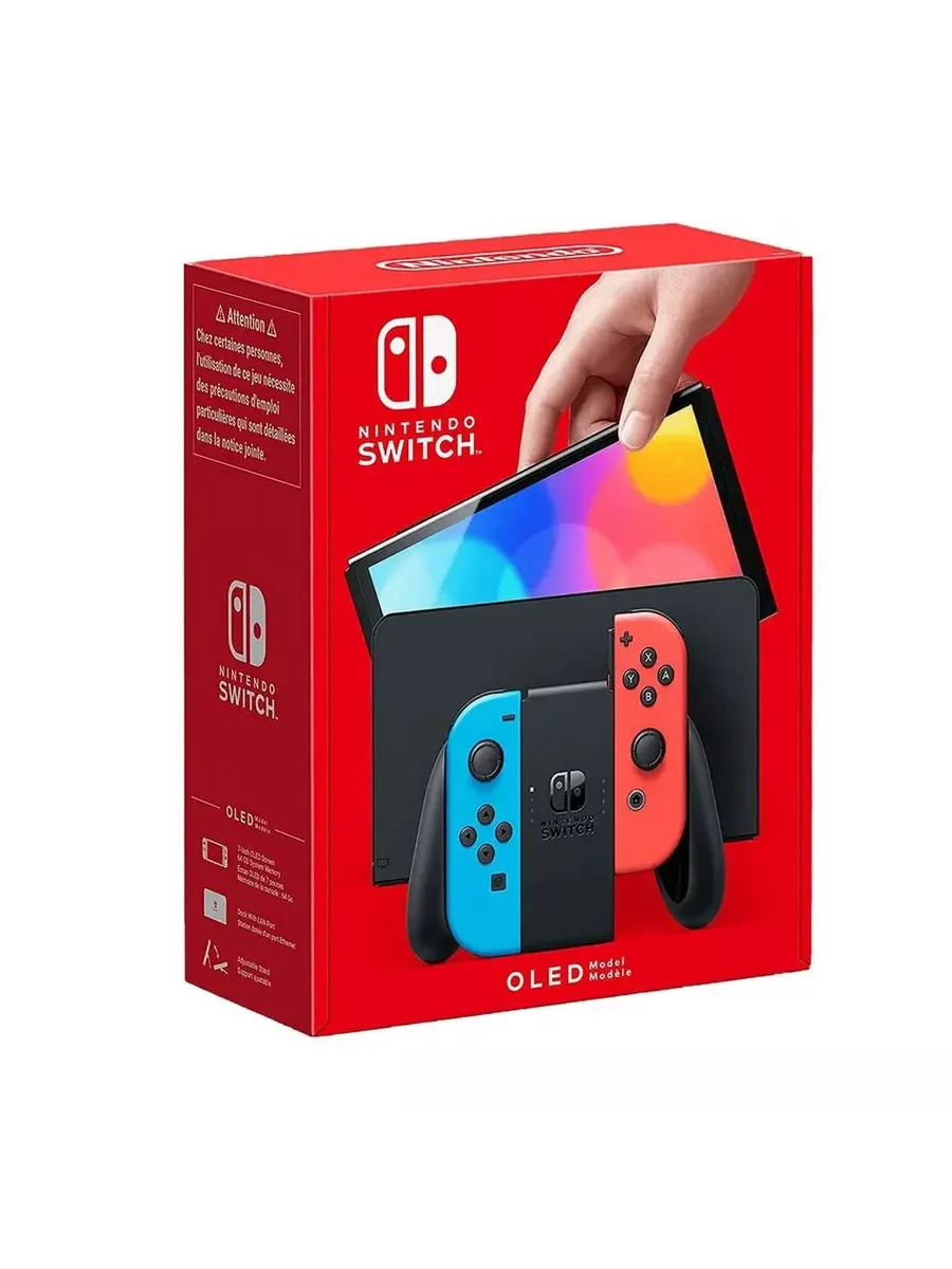 NKY-GAMES Прошитая игровая приставка Nintendo Switch Oled Neon +512GB