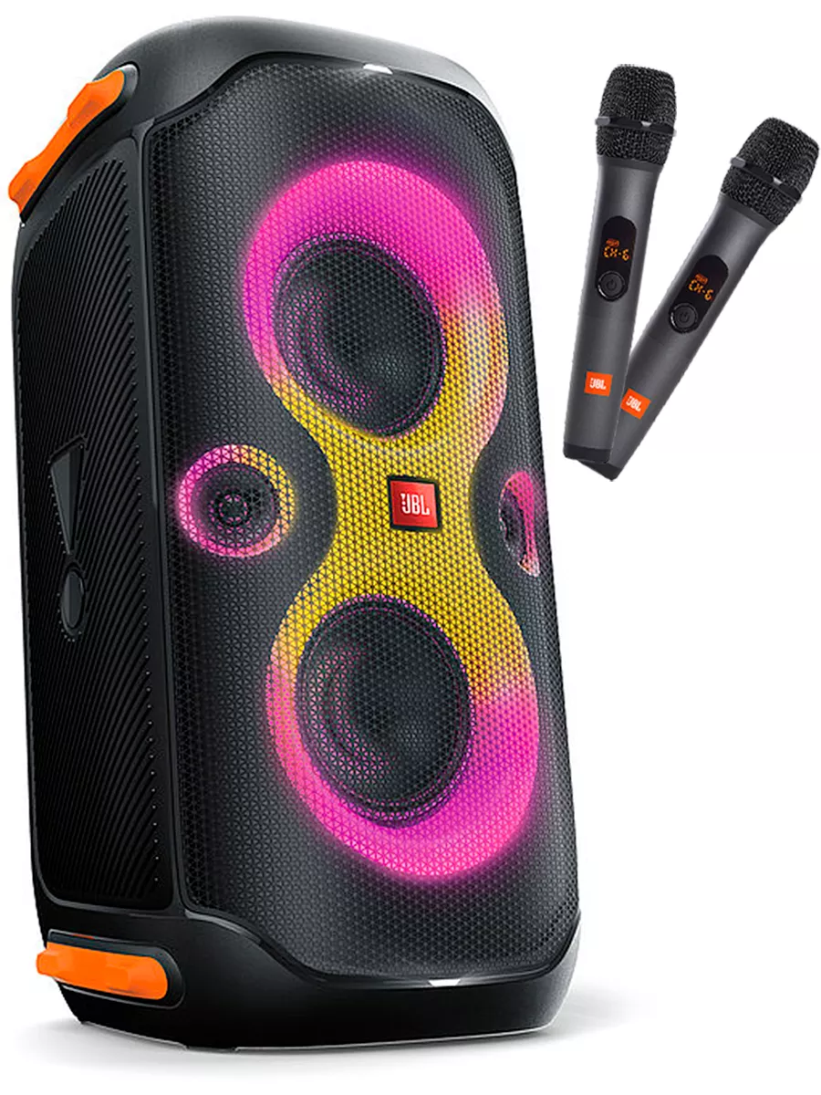 PartyBox 110 (+2 микрофона) портативная беспроводная колонка JBL купить по  цене 53 975 ₽ в интернет-магазине Wildberries | 220111381