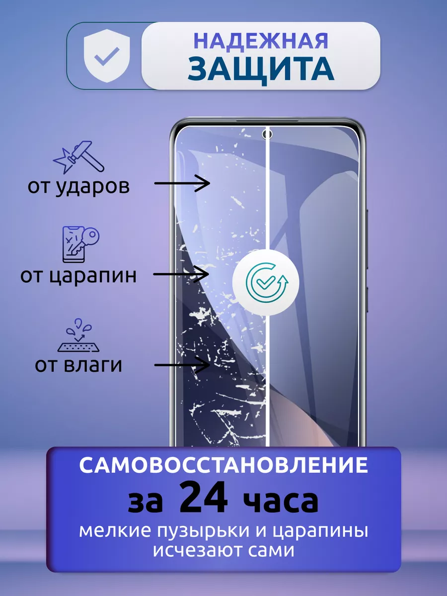 Защитная пленка глянцевая на iPhone X, XS, 11 Pro, 2 шт