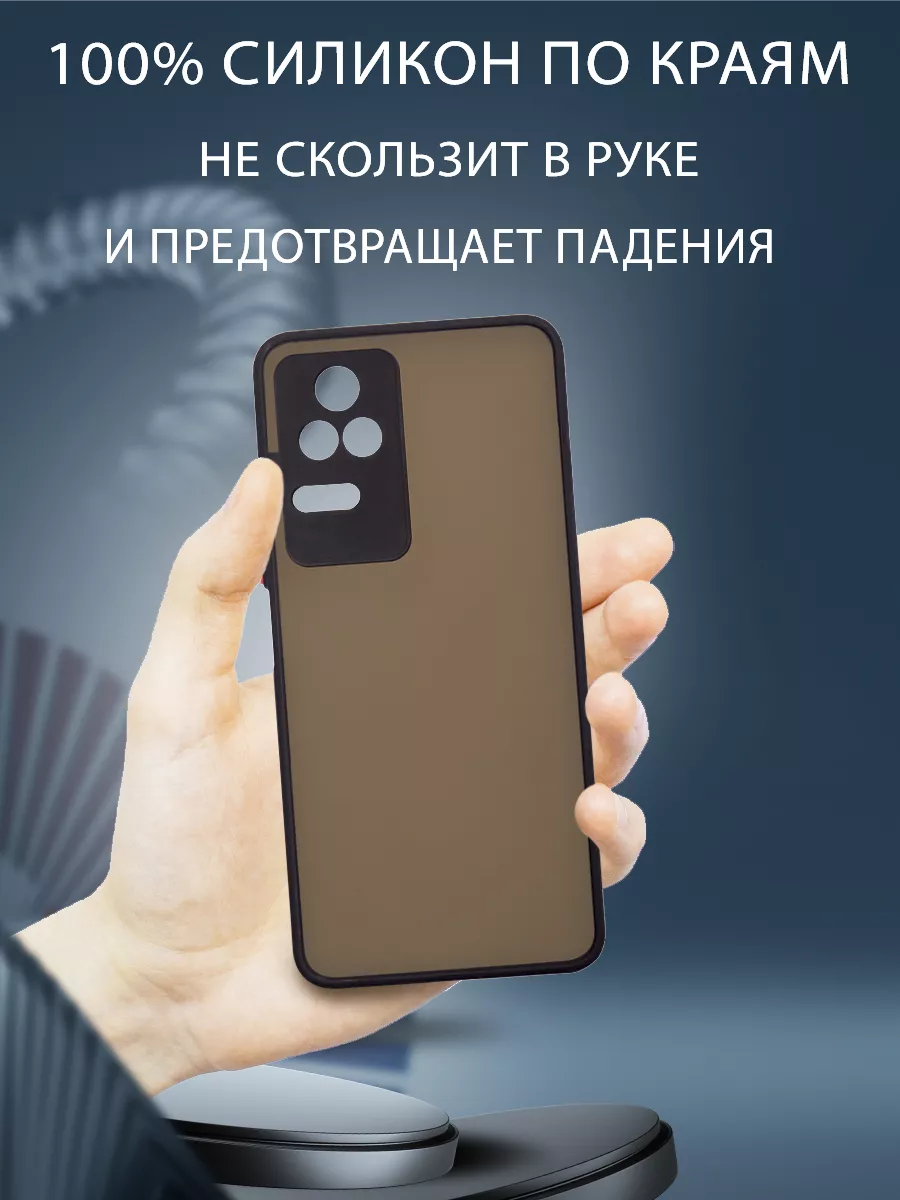 MNN Чехол на Xiaomi Poco F4 с принтом губы Vuitton