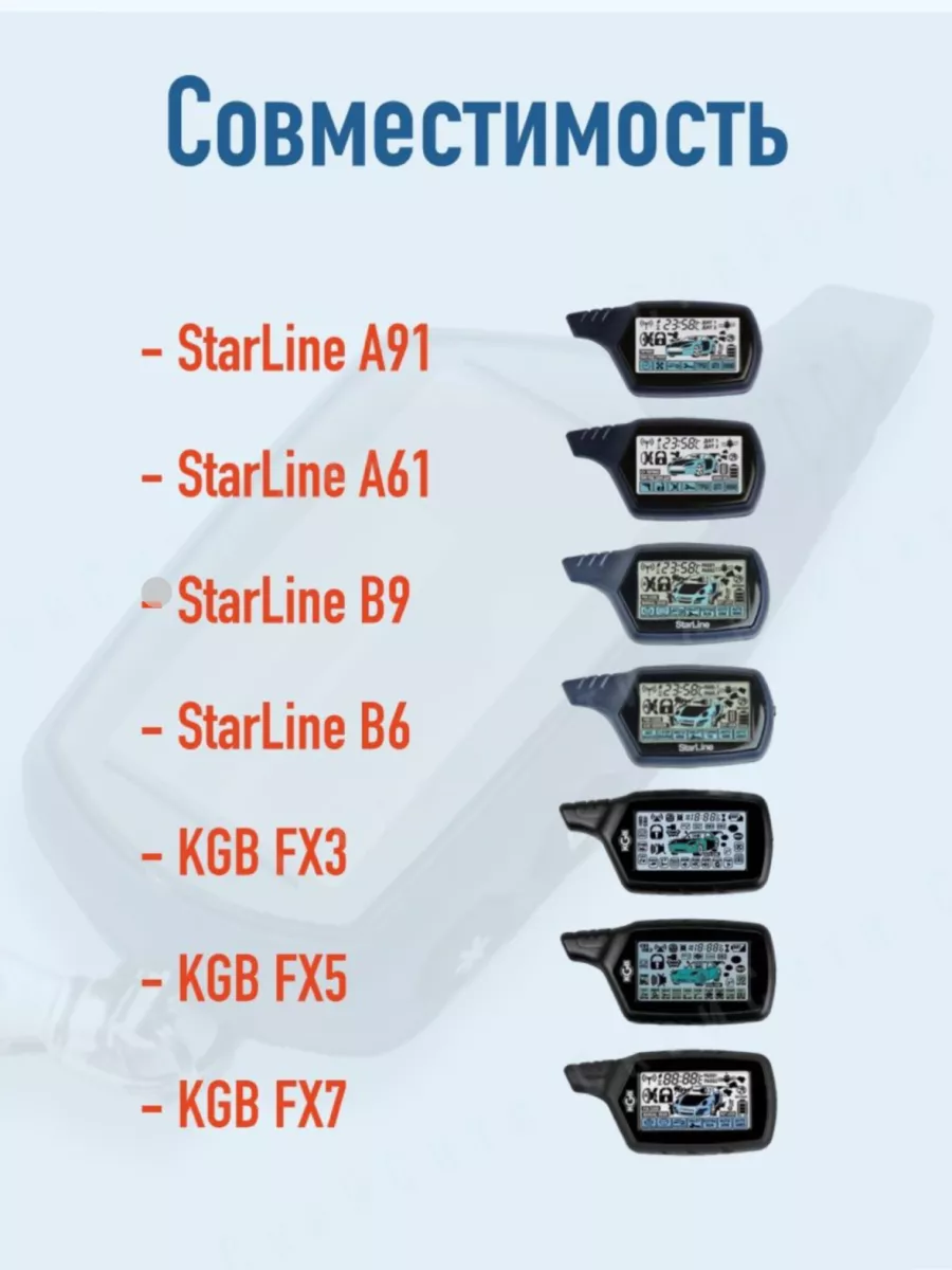 СкайСити Корпус А91 для брелока сигнализации StarLine A91 A61 B9 B6