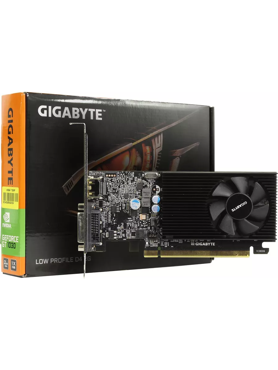 Gigabyte Видеокарта GT 1030 (GV-N1030D4-2GL) 2Гб GDDR4