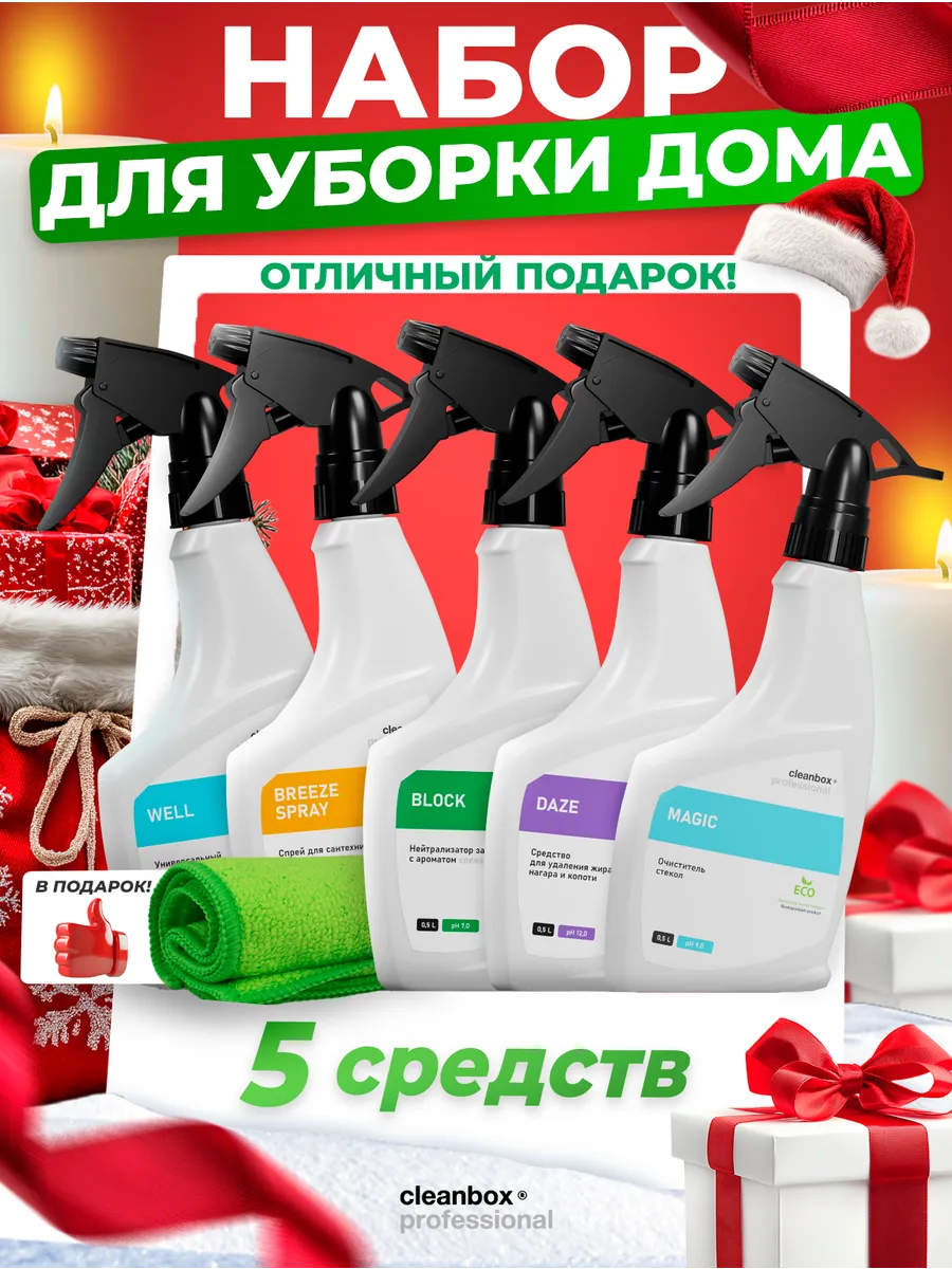 CLEAN BOX Набор чистящих средств для уборки дома