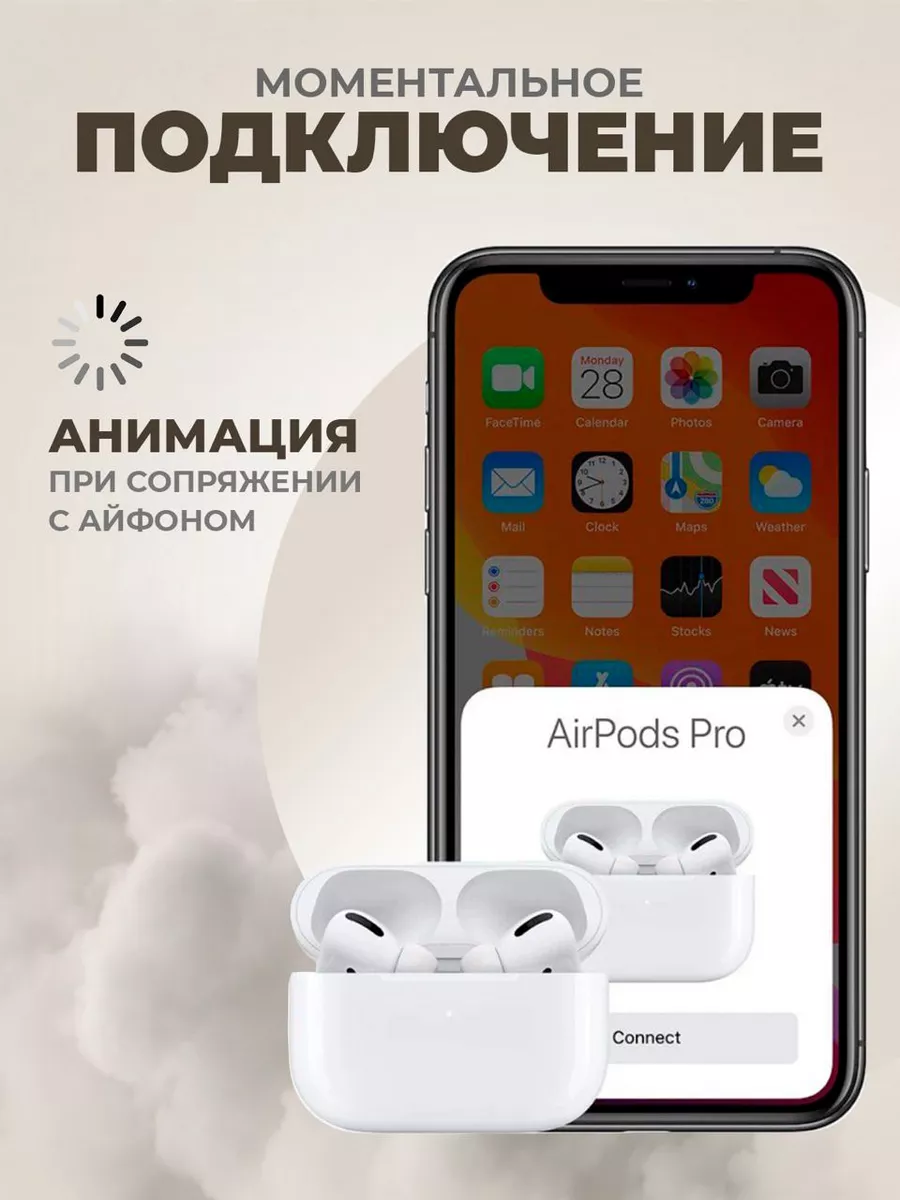 Наушники беспроводные A.Pods Pro для IPhone, Android DK купить по цене  23,74 р. в интернет-магазине Wildberries в Беларуси | 224422455