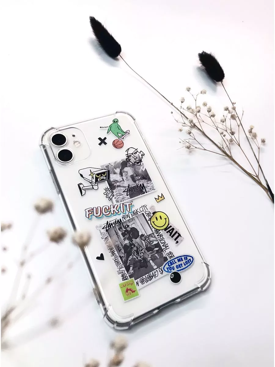 ATW Стильный чехол на iPhone 14 силиконовый STUSSY