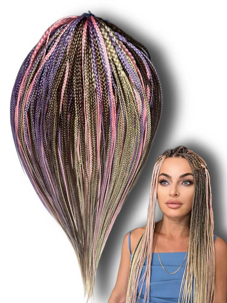 Микрокосы Де микро косы Lelya_braids_krd купить по цене 10 266 ₽ в  интернет-магазине Wildberries | 229999659